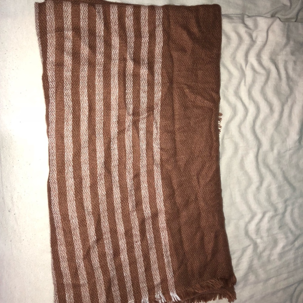 Burnt orange oversized Express scarf